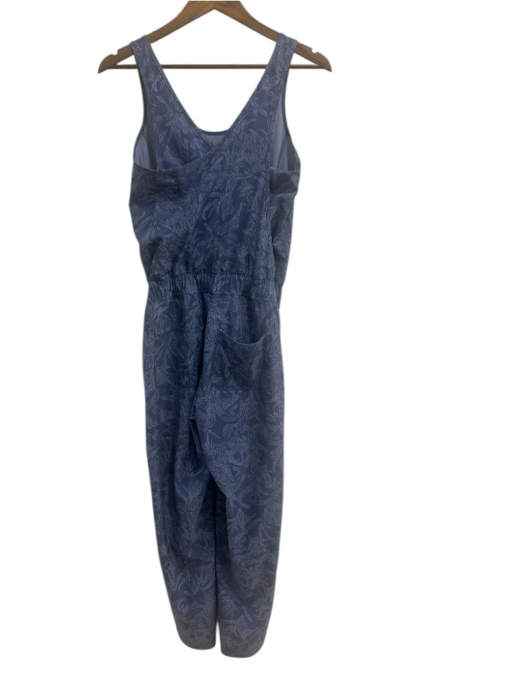 Patagonia Fleetwith Romper Jumpsuit Blue Print Sleeveless Stretch Size Small - Picture 5 of 9